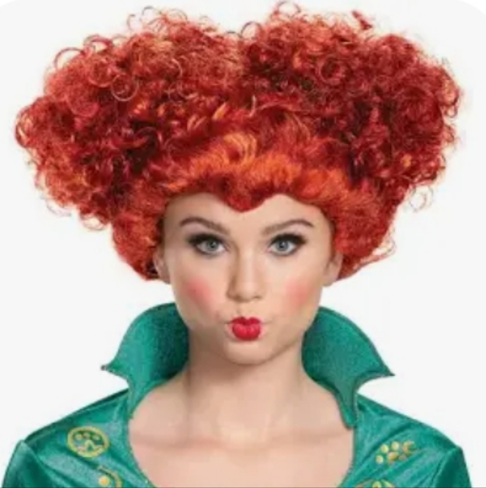 Hocu Pocus Wini Red Curly Wig